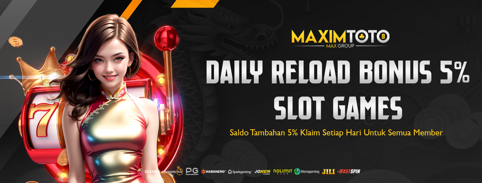 BONUS RELOAD HARIAN 5%