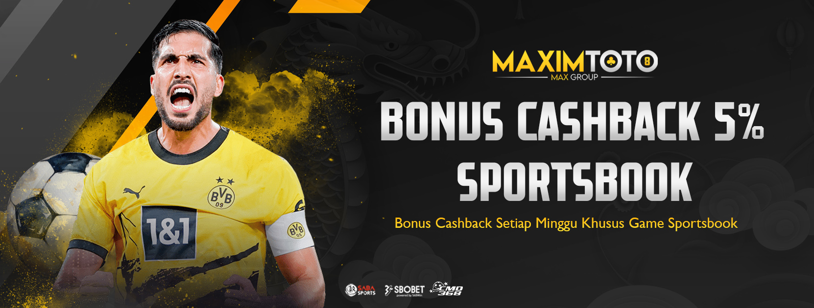 CASHBACK SPORTSBOOK 5%